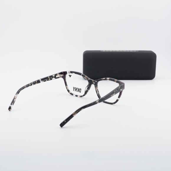 DKNY DK5057 010 Eyeglasses - Black Havana/Plum 53mm Cat Eye Frame main image 7